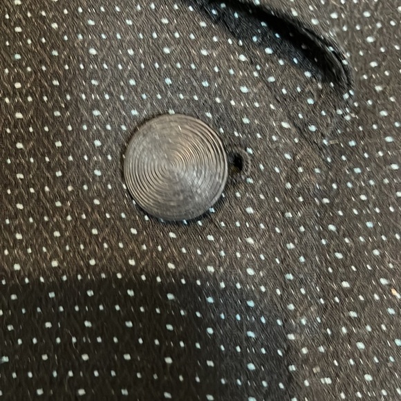 Jones New York Suit black with small dots of turquoise size 12 - Picture 7 of 13